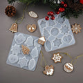 Christmas Tree Snowflake Elk Silicone Pendant Jewelry Keychain Mold