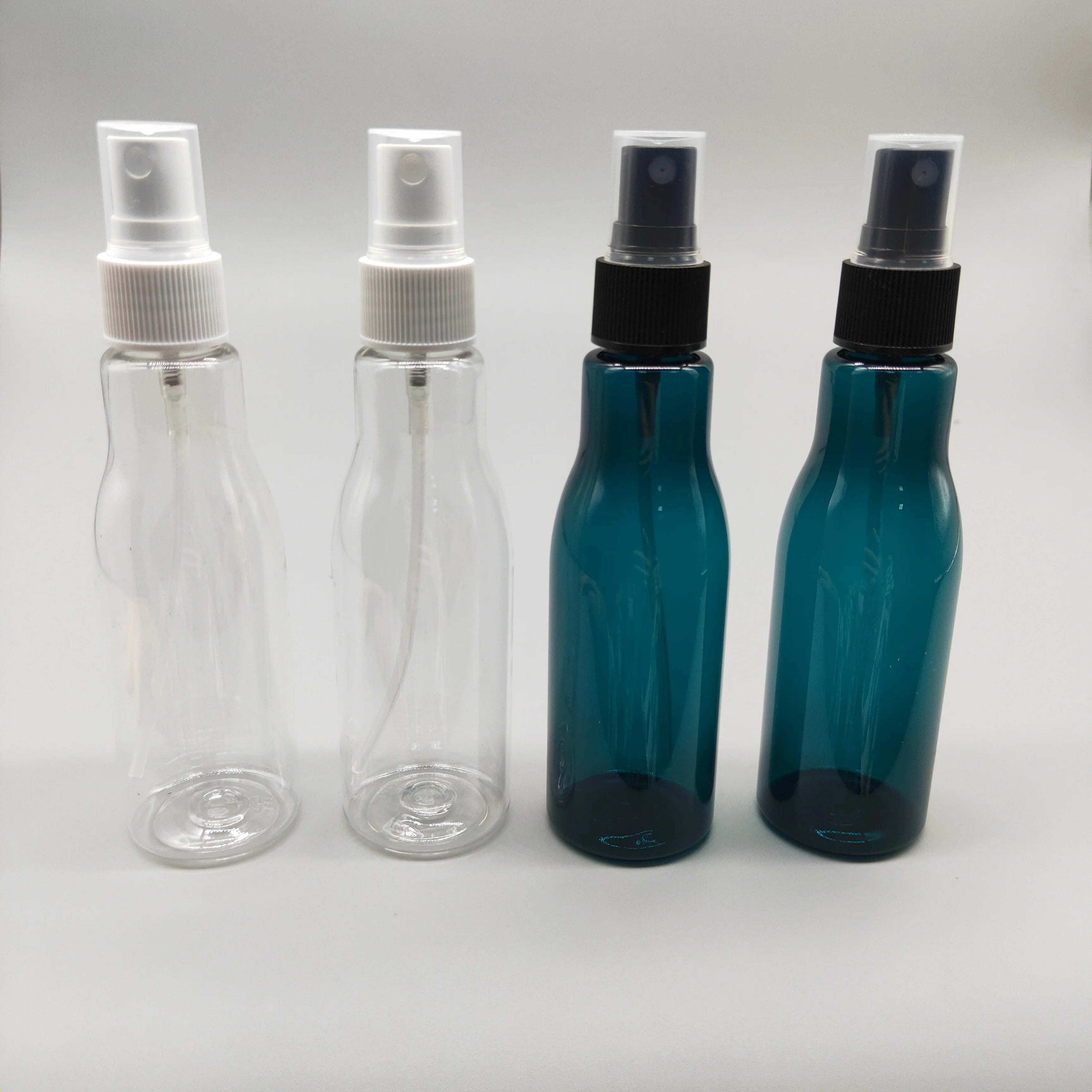 100ml Empty Plastic Spray Bottle with Pump Sprayer and Screen Printing for Lotion Face Cream & Skin Care Serum Packaging 20/410