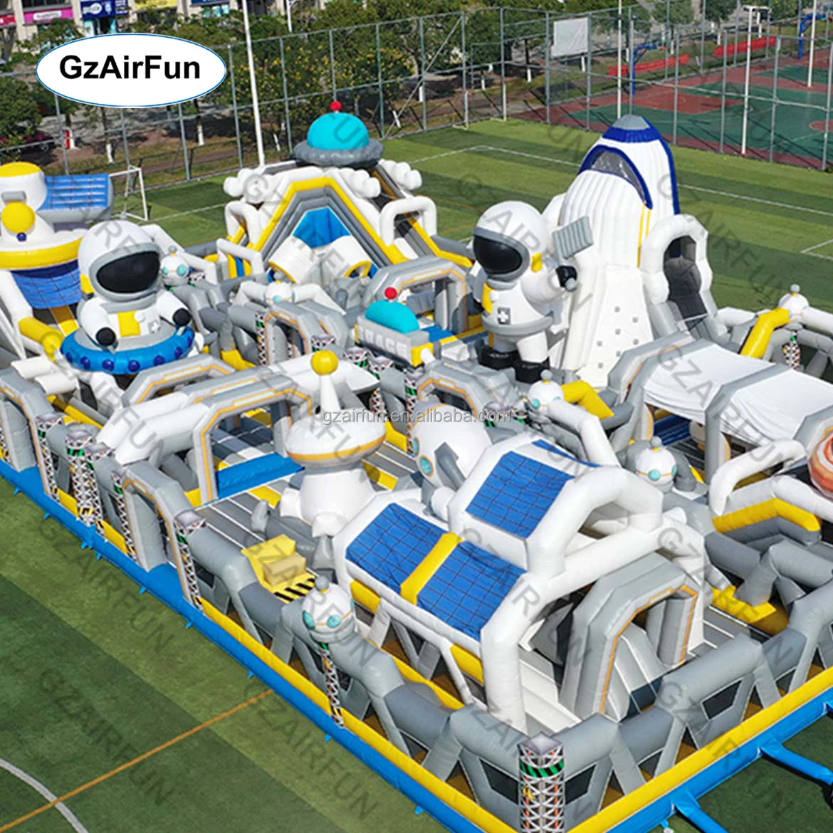 Outdoor Large Adult Inflatable Obstacle Course Sports Playground for Sale