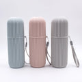 OEM Color Wide Hanging Ring Plastic 20.6 cm Big Travel Holder Toothbrush Box