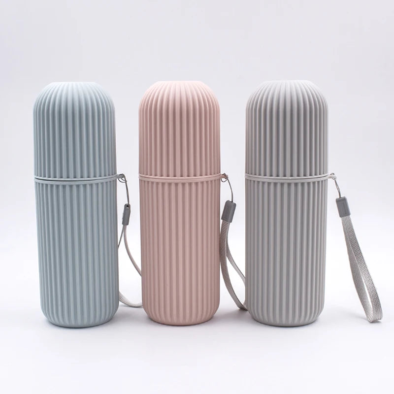 OEM Color Wide Hanging Ring Plastic 20.6 cm Big Travel Holder Toothbrush Box