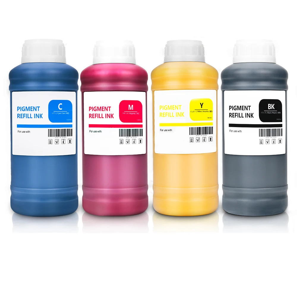 1000ML/Bottle Refill Waterbased Pigment Ink for EPSON SureColor T3400 T5400 T3405 T5405 T3470 T5470 T3475 T5475