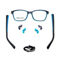Drop Ship Stock Rubber Titanium Combined Silicone Unique Big Size Optical Frame with Elastic Strap Changeable Hinge for Kid 2602