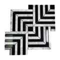 Modern Style Marble Mosaic Tiles for Interior Wall Decoration Parquet Design Indoor Wall Tile for Hotels Water Jet Cutting OEM