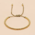 Go2boho Fashion Custom Unisex Handmade 18K Gold Plated Copper Adjustable Beaded Bracelets Womens Jewelry Making Accessories Gift