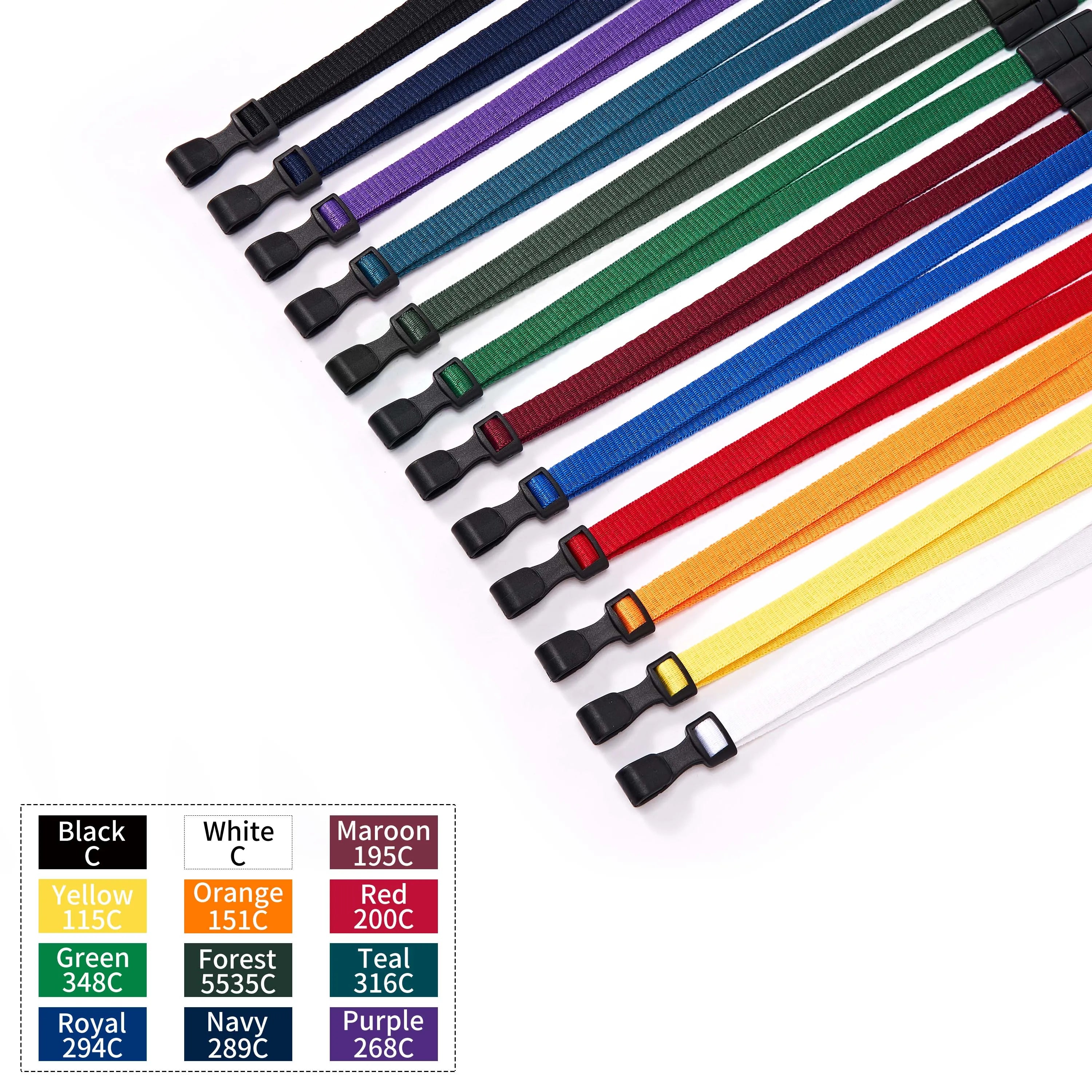 Manufacturer Custom Polyester Sublimation Lanyards with Logo Silk Screen Printing Personalized Neck Straps