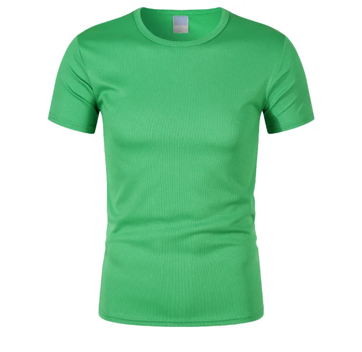 Drop Shipping Hight Quality Men Women Gym Tshirt 100%Polyester Women Sports Tops Men Custom T-shirt