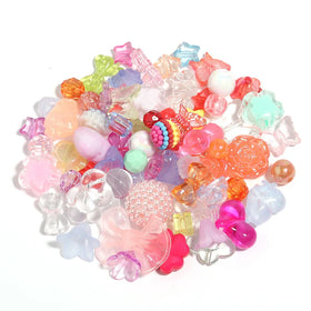 Acrylic Mobile Phone Chain Random Mix Cartoon Loose Beads Diy Mobile Phone Lanyard Beaded Accessories Bulk Acrylic Beads