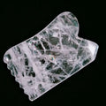 HUIYING Wholesale Eco-friendly pink Hair Jade Comb Massage Comb Clear Quartz Tool Gua Sha Stone Comb Crystal Crafts