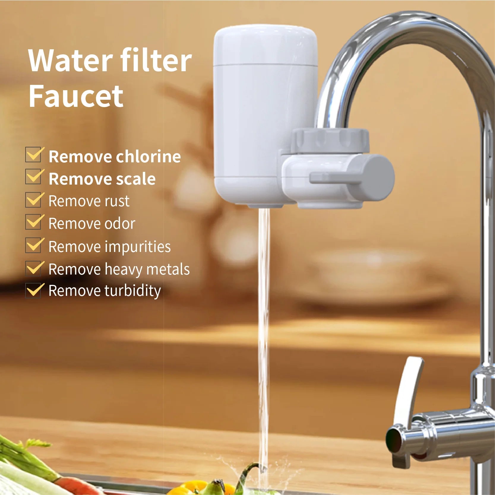 Portable Faucet Pure Water Drking Water Kitchen Faucet Anti-scaling   Bathroom and Shower Faucets