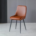 High Back Hotel Restaurant Designer Metal Italian Nordic Leather Outdoor Dining Chairs Modern Luxury for Table and Chair Room