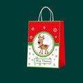 2025 Wholesale Custom Print Your Own Logo Luxury Merry Christmas Kraft Paper Gift Bags