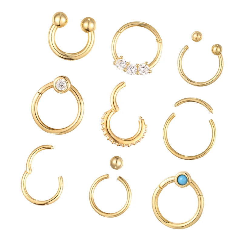 Classic S925 Silver Body Jewelry Women Men Sense Jewelry's Popular Zircon Belly Button Navel Ring Diamond Nose Party Gift