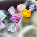 Wholesale Natural Crystal Cube Shaped Rainbow Fluorite Cube For Decoration