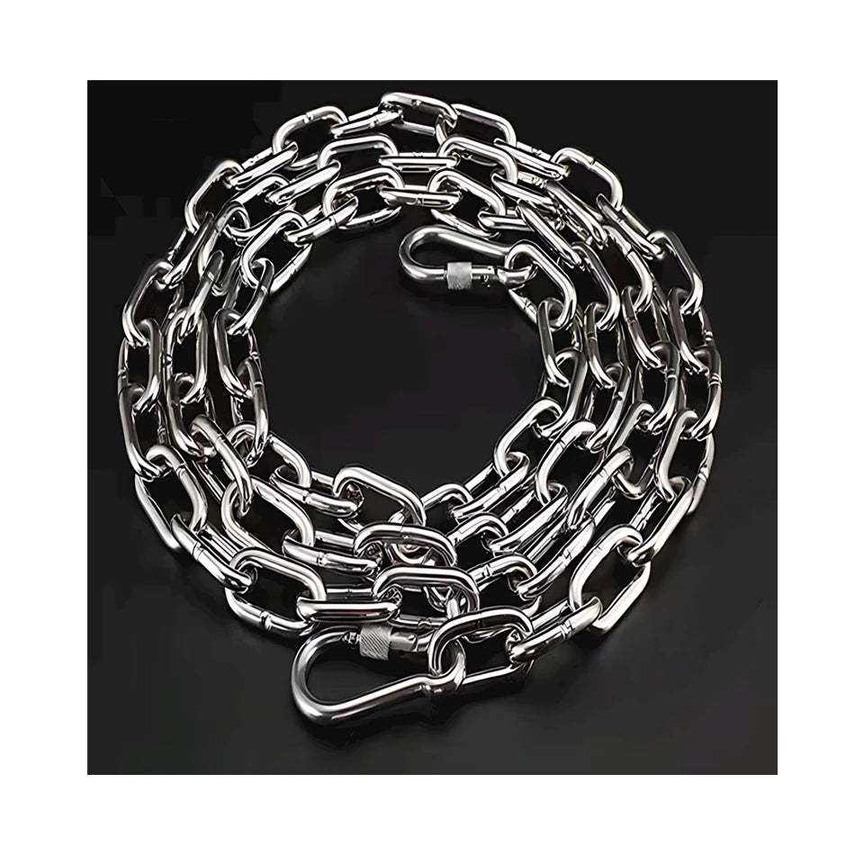 Aisi304 316 Stainless Steel Welded Short Link Din766 Long Link Din763 Medium Standard Anchor Lifting Chain Zinc Plated Iron