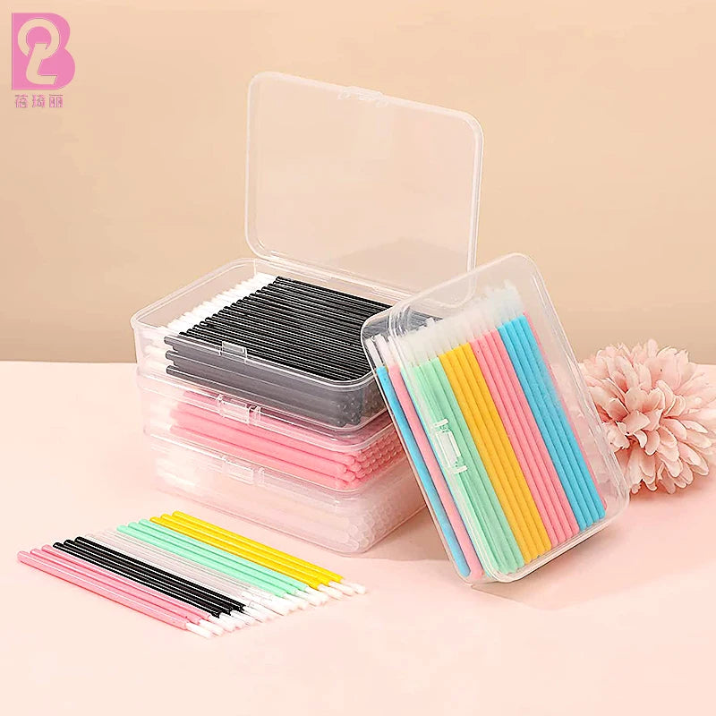 Beiqili Disposable Nylon Flat Brush Glitter Crystal Applicator for Lip Gloss Mini Cosmetic Lip Painting Brush China Factory OEM