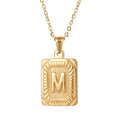 Non Tarnish Free Jewelry 18K Gold Plated Number 26 Capital A-Z Letter Pendant Necklaces for Women Men Boys Football/Soccer