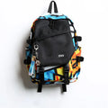 New Design Fashion Waterproof Canvas Couple Schoolbag Female Large Capacity Junior High School Trend Backpack with Zipper