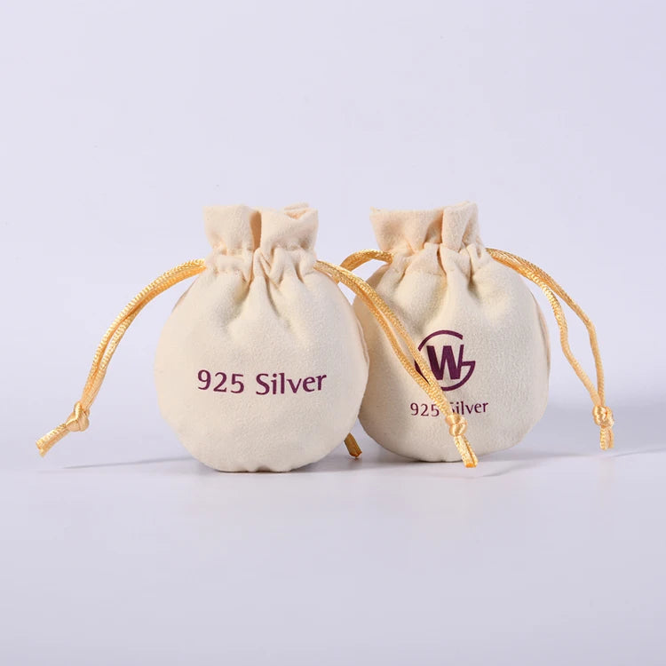 Custom Printed Satin Lined Velvet Envelope Pouch Super Soft Thick Suede Gift Dust Bag Recyclable Jewelry Necklaces Rings