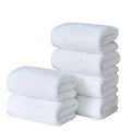 100% Cotton White Solid Color Towel Set 5-Star Hotel Quality Compressed Roll Pattern Printed Customizable Embroidered Logo Home