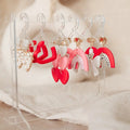 Acrylic Creative Jewelry Display Stand - Clear Earring Organizer Rack for Jewelry Storage