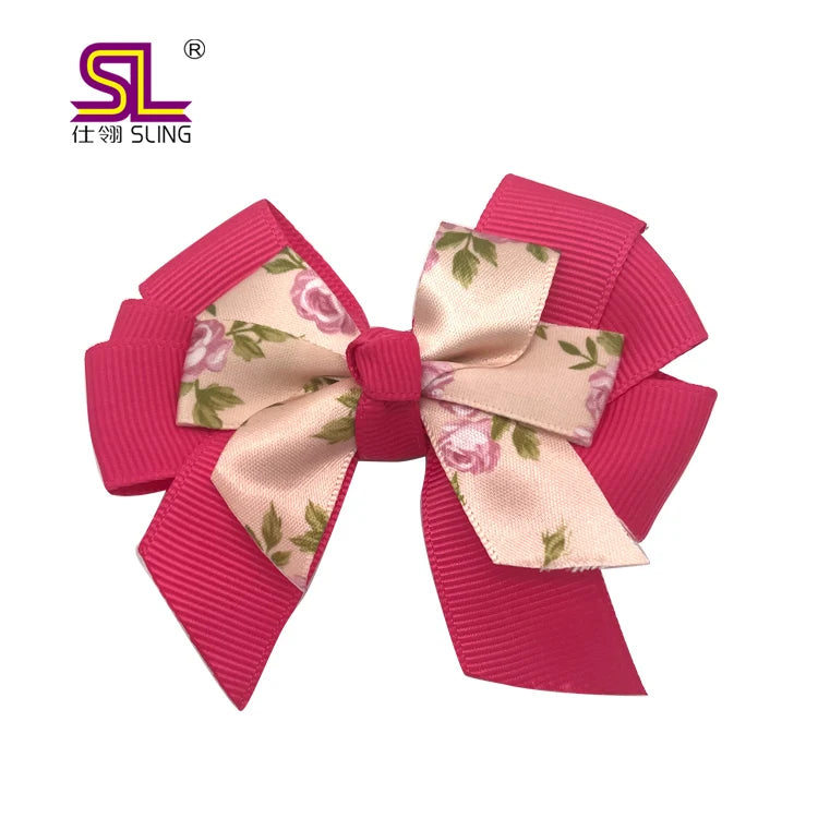 Fabric Hair Bow Clips Children Barrettes for Kids Hair Accessories for Little Girls