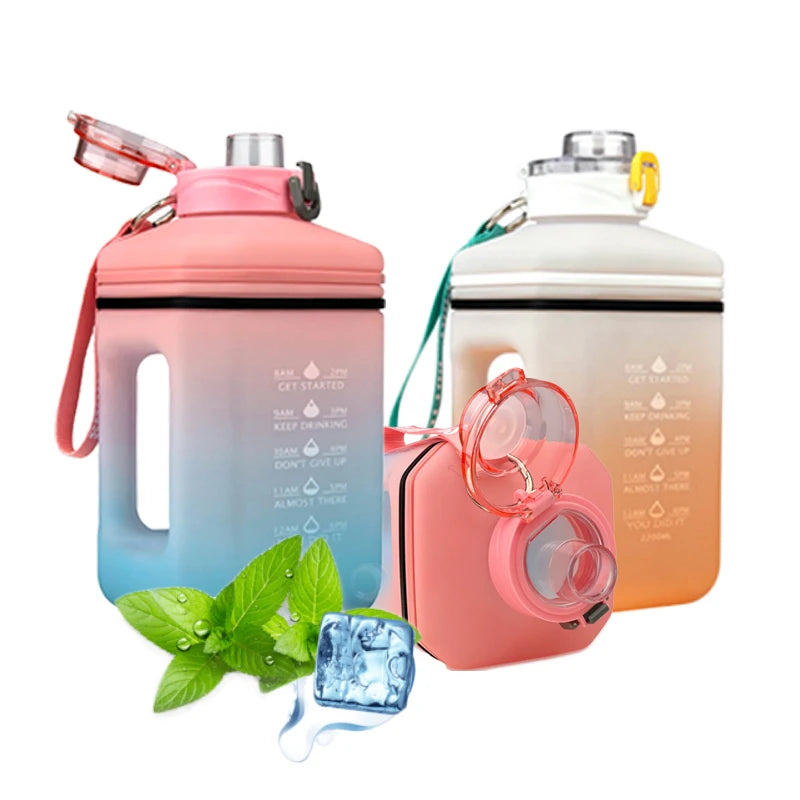 Creative Plastic Water Bottle Portable Travel Water Cup Drop Resistant Customized Beverage Plastic Bottle