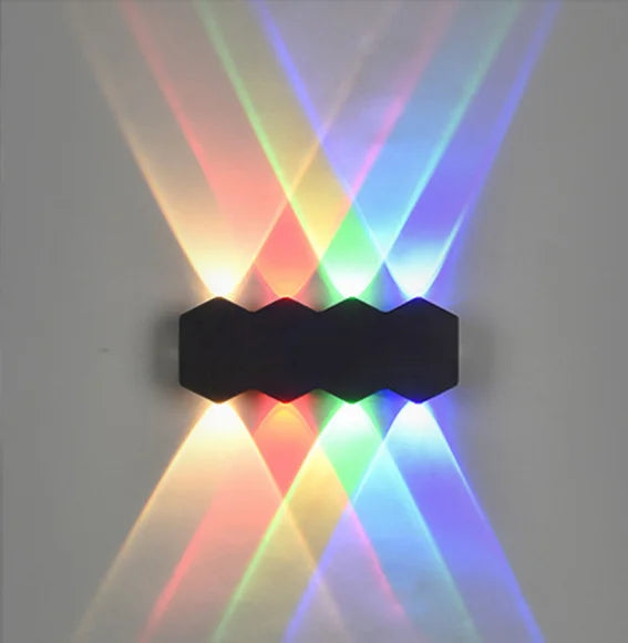 4w/6w/8w up Down White Black Modern Outdoor Indoor LED Wall Light  for Home Stairs Bathroom Light
