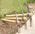 Hot Sale Double Head Hoe Multipurpose Garden Tool for Seeding and Soil Turning Wood Handle with Durable Construction
