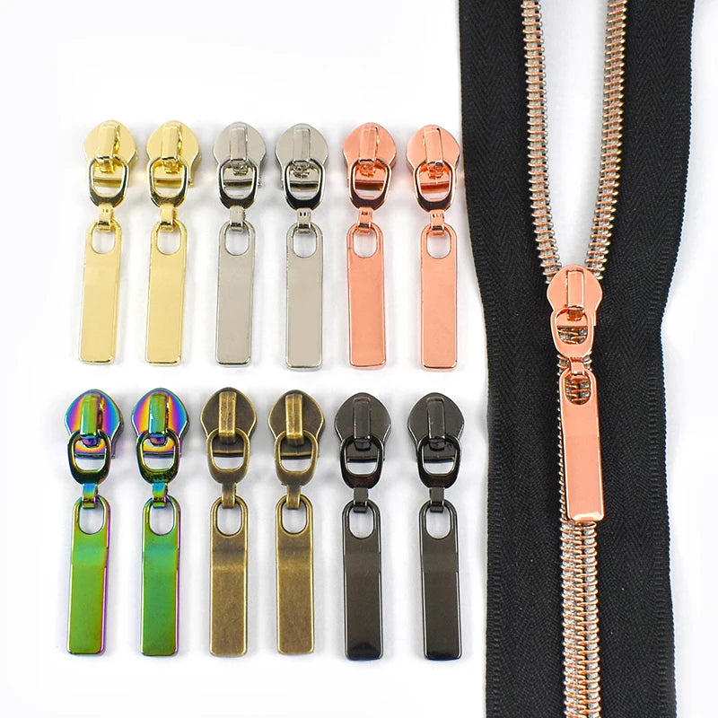 Meetee XP084 5# Nyoln Zipper Slider Suitable for Clothing Fabrics  Bags Shoes Zipper Slider Used for Nylon Zippers