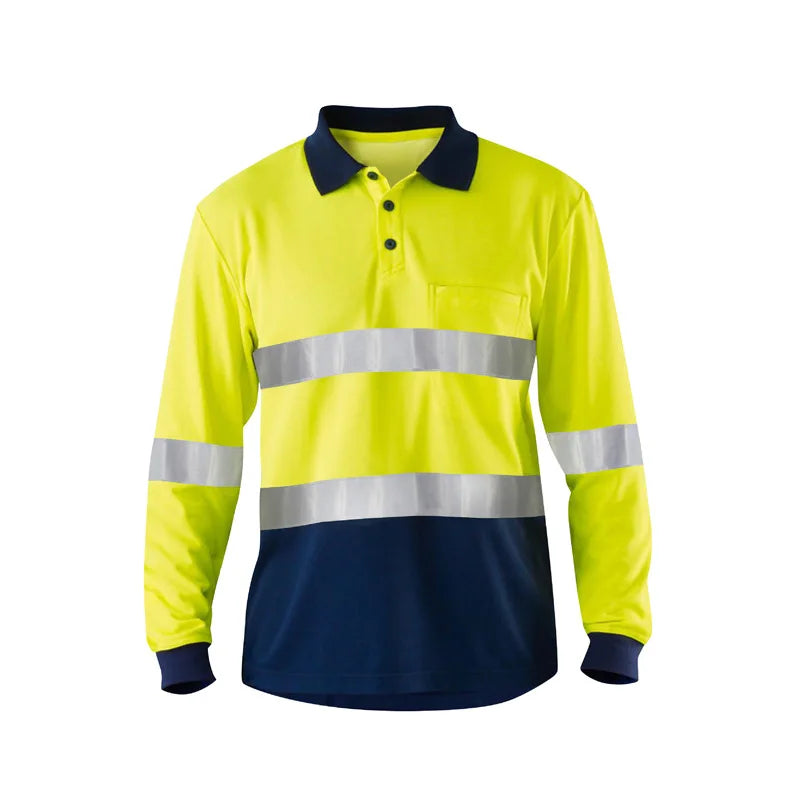 Custom Wholesale High Visibility Flame Retardant FR FRC Fire Resistant Breathable Work Shirt Mechanic Mining Safety Clothing