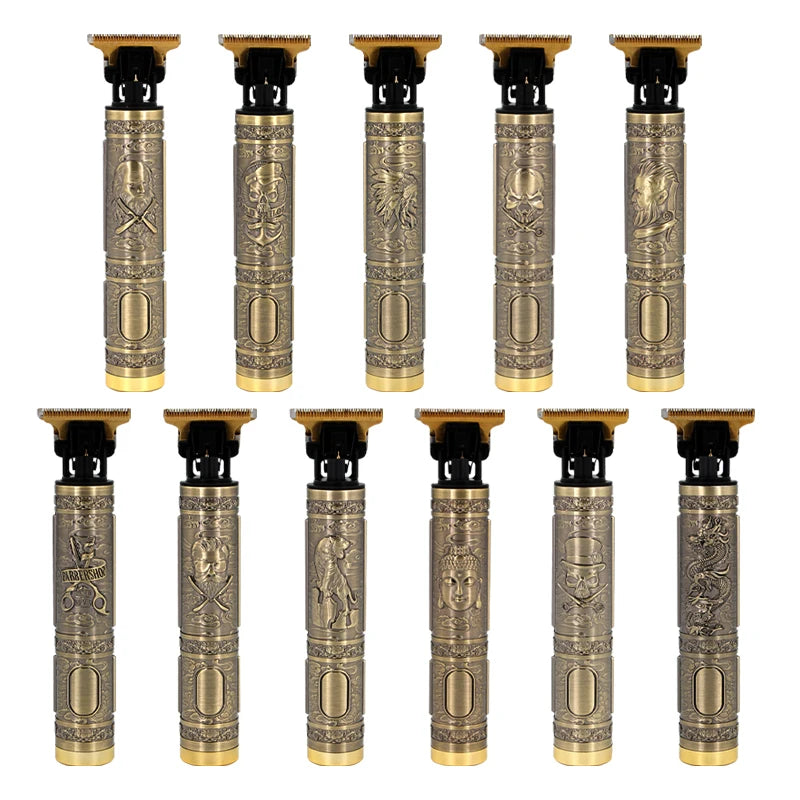 USB Rechargeable T9 Baldheaded Hair Clipper Electric Hair Trimmer Cordless Shaver Trimmer 0mm Men Hair Trimmer