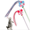 New Wholesale Colorful Feather Interactive Candy Color Funny Cat Stick Toy