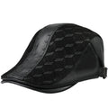 R042 Male Genuine Leather Hats Men and Women Sheepskin Beret Hat Adult Visor Caps