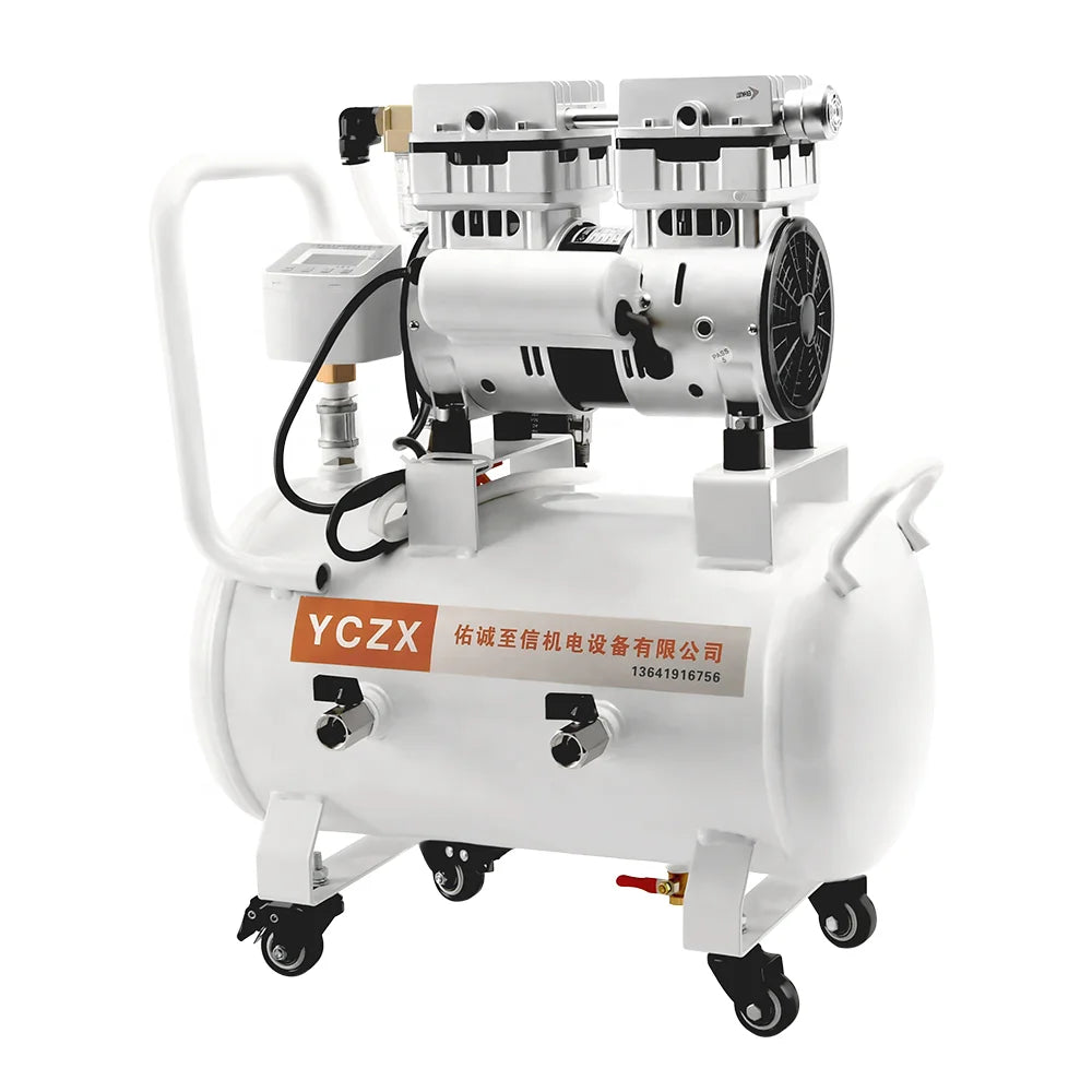 FVN-120V 220V 370W 100L/min -91KPa Industrial Mini Electric Oil Free Piston Air Pressure Vacuum Pump With 20L Air Pressure Tank