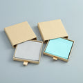 Luxury Paper Jewelry Packaging Sliding Box with Envelope Cotton Pouch Bag for Bracelet Pendant Gift Jewellery Containers