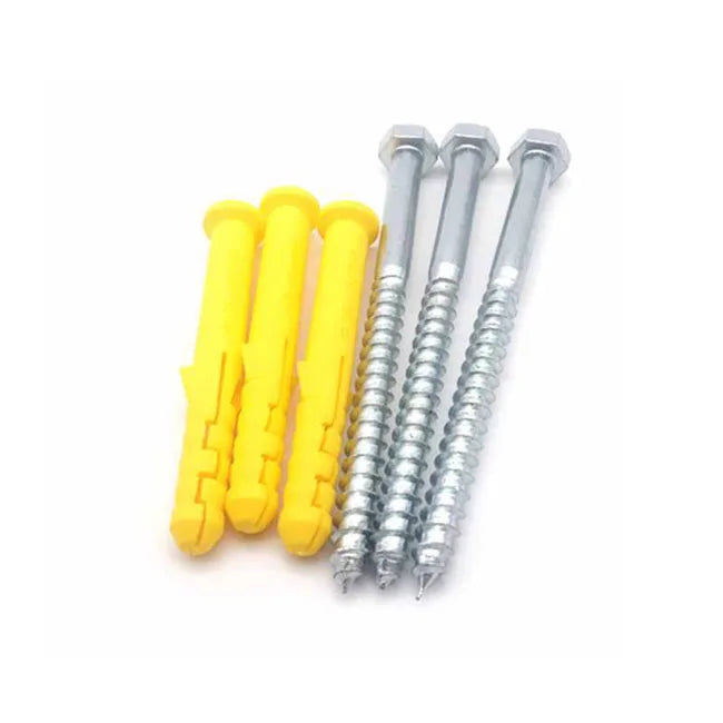 Factory Wood Screws Hexagonal Hex Heads Metric Self Tapping Wood Screws DIN 571 with Nylon Plugs