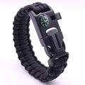 Paracord Survival Outdoors Camping Compass Flintstones Adventure Couple Bracelets Bangles for Men Women Outdoor Enthusiasts