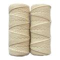 100m Macrame Cotton Cord 3mm 3 Strands Twisted for DIY Tapestry and Packaging Ropes