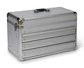 Groomer Barber Stylist Aluminum Traveling Three Tier Drawer Tool Storage Case