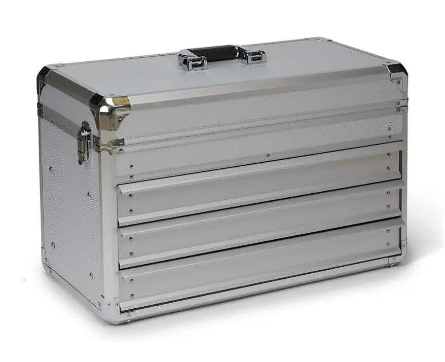 Groomer Barber Stylist Aluminum Traveling Three Tier Drawer Tool Storage Case