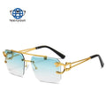 Teenyoun Luxury Hot Selling Mens Promotional Custom Logo Traveler Frameless 2023 Sun Glasses Sunglasses