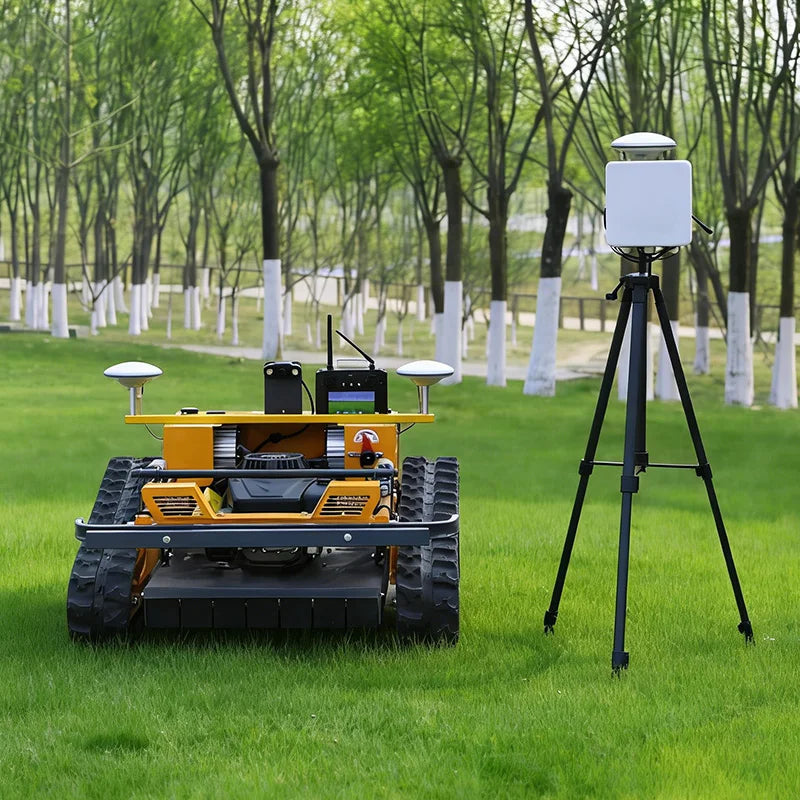 Professional Robot Remote Control Lawn Mower Portable Track Intelligent Grass Lawn Mowers Shovel Plow Flail Mower Gps