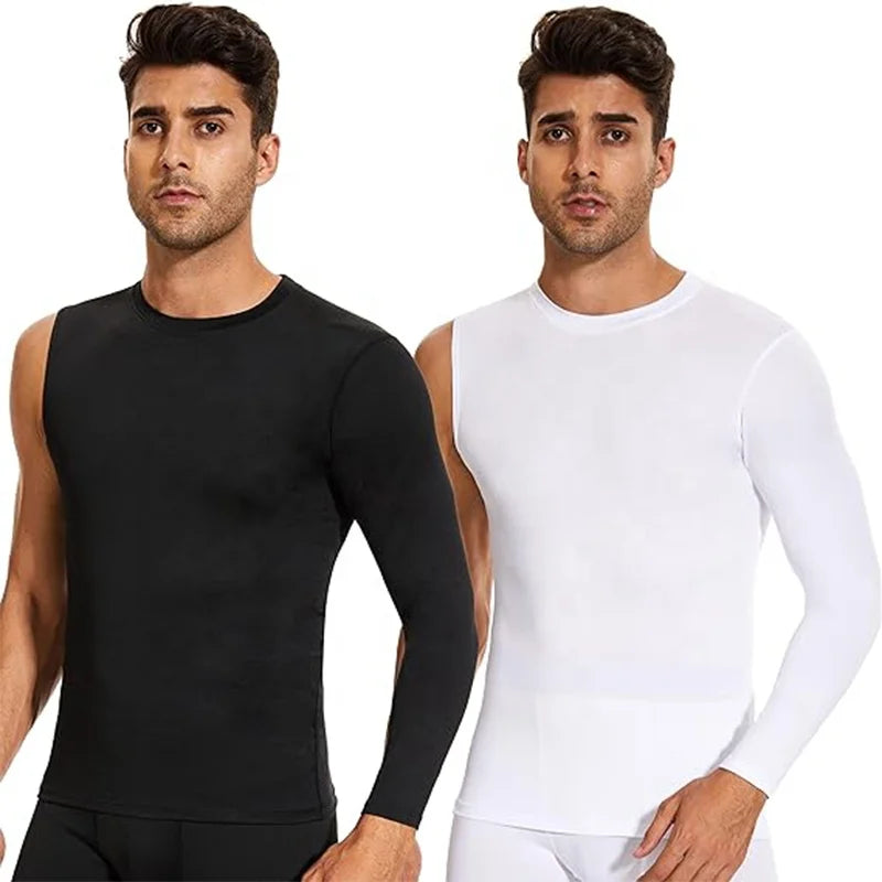 Basketball Compression Shirt for Men One Arm Long Sleeve Athletic Shirts Sport Workout Base Layer Undershirt Tops