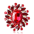 Hot Sale Women's Acrylic Flower Brooch Pins Multiple Colors Rhinestone Brooch Clothes Engagement Alloy Children's Fashion