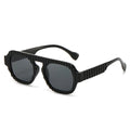 2024 New Pilot PC Sunglasses UV400 Protection Retro Fashionable Glasses with White Transparent Orange Frames