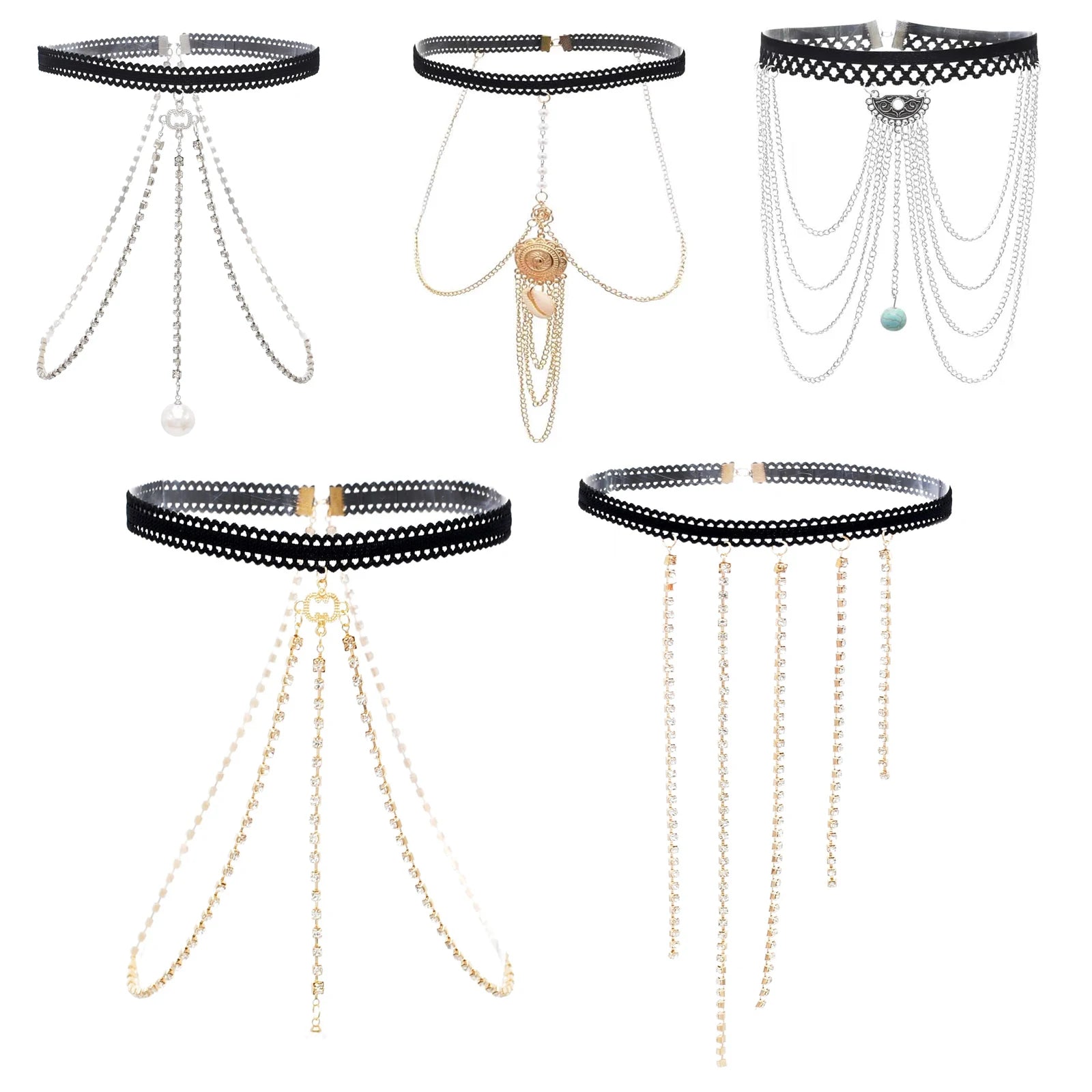Thigh Chain Jewelry for Women Rhinestone Leg Chain Jewelry for Women Thigh Chain Boho Body Jewelry