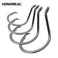 HONOREAL 2024 New Perfect Circle Hooks in Line 6/0 8/0 10/0 12/0 3X 5X Strong Catfish Hook