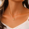 Lovely Cute Titanium Steel Minimalist Sun Charms Pendant 18k Gold Plating Stainless Steel Simple Necklaces Wholesale