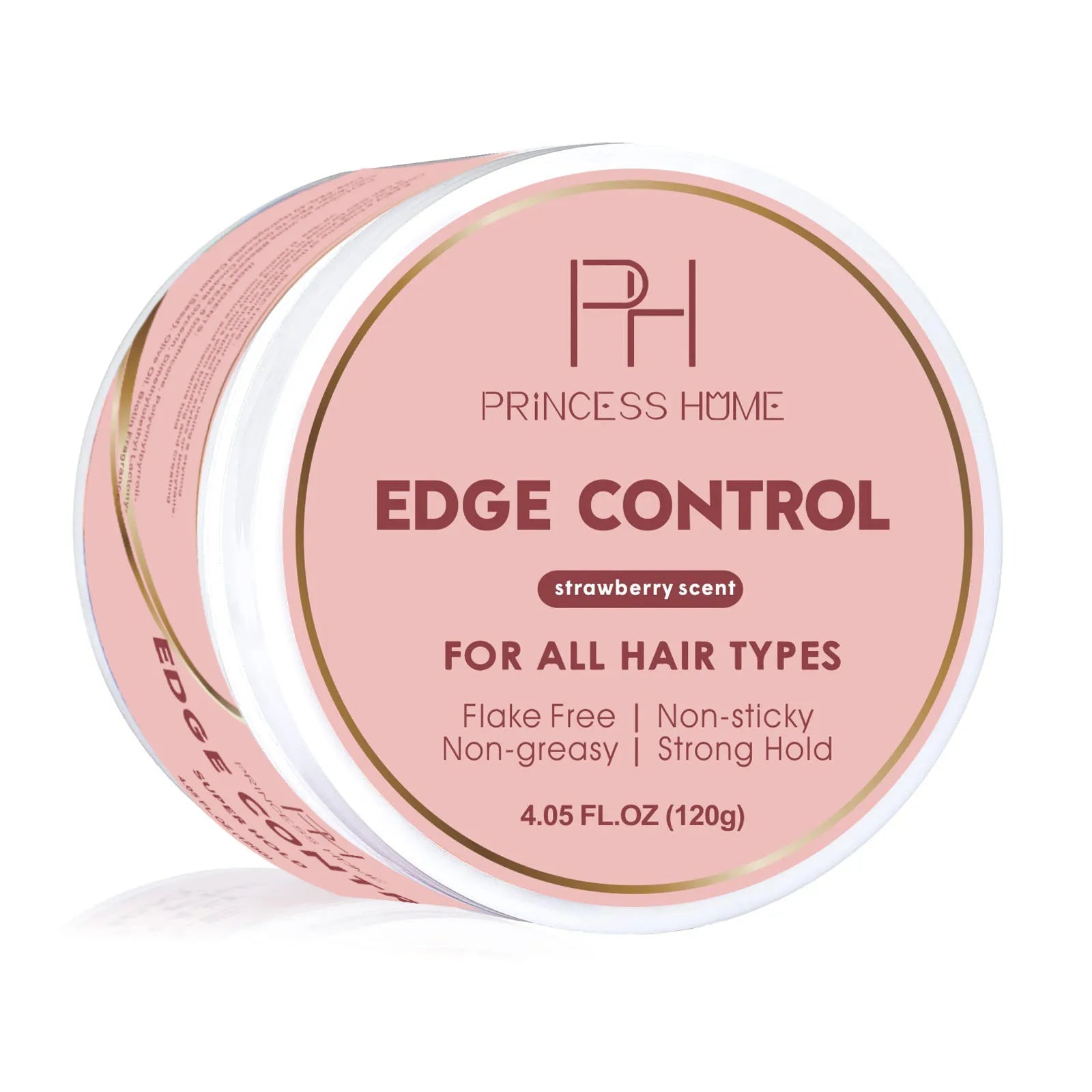 Private Label No White Residue 120g Strawberry Scent  Strong Hold Edge Control Wax Non-greasy Edge Smoother